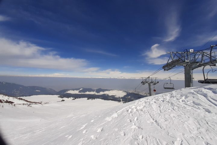 Schi fahren in Gulmarg, Kaschmir, Indien, Himalaya