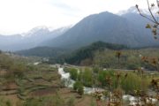 Fluss bei Pahalgam, Kaschmir, Indien