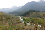 Fluss bei Pahalgam, Kaschmir, Indien