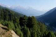 Ausblick in Pahalgam, Kaschmir, Indien